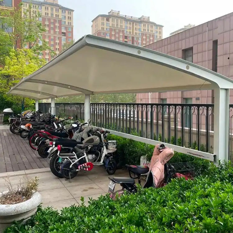 叶城县膜结构电动车棚